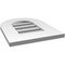 Ekena Millwork Round Top Surface Mount PVC Gable Vent: Functional, w/ 3-1/2"W x 1"P Standard Frame, 14"W x 18"H GVPRT14X1801SF - alternate 2